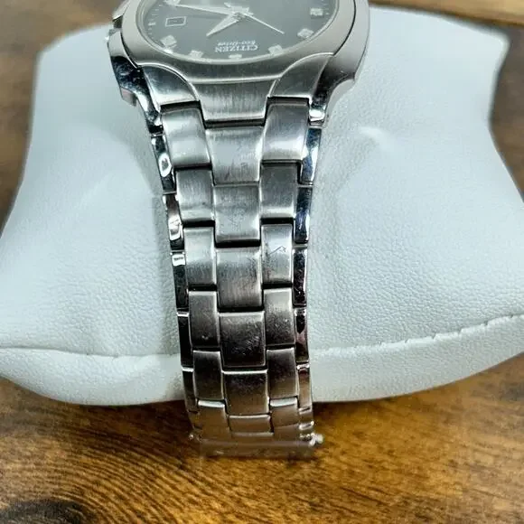 Citizen Eco-Drive Diamond Dial Watch Stainless Gray BM6010-55G - Picture 6 of 15